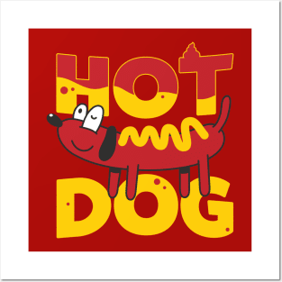 Hot Dog Posters and Art